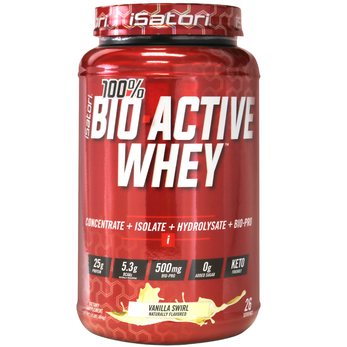 bioactive whey protein glutathione BIO WHEY isolate/hydrolysate iSatori 100% Bio-Active Whey Protein